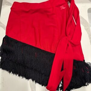 Jo and Jax: Red and Black Ballroom Skirt